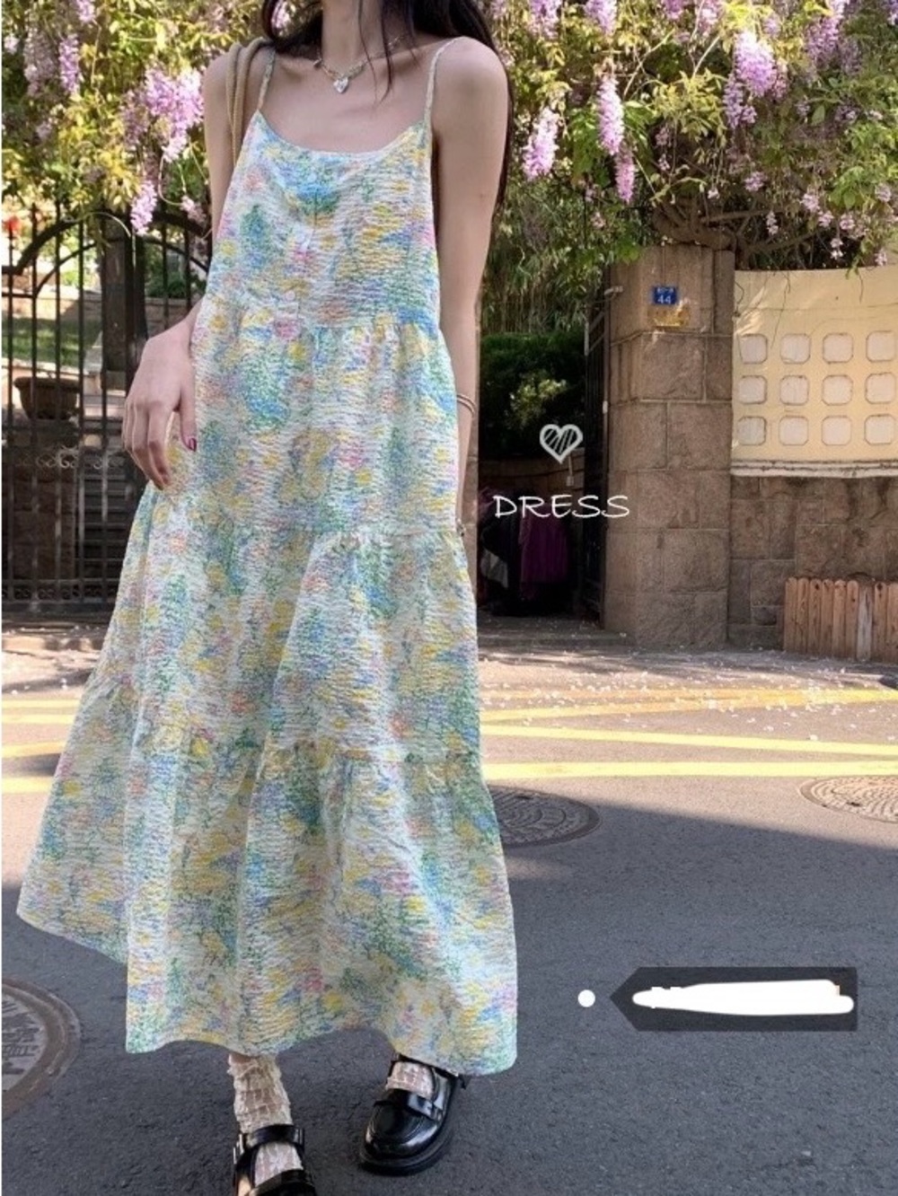 Lightweight Pastel Floral Maxi Sundress